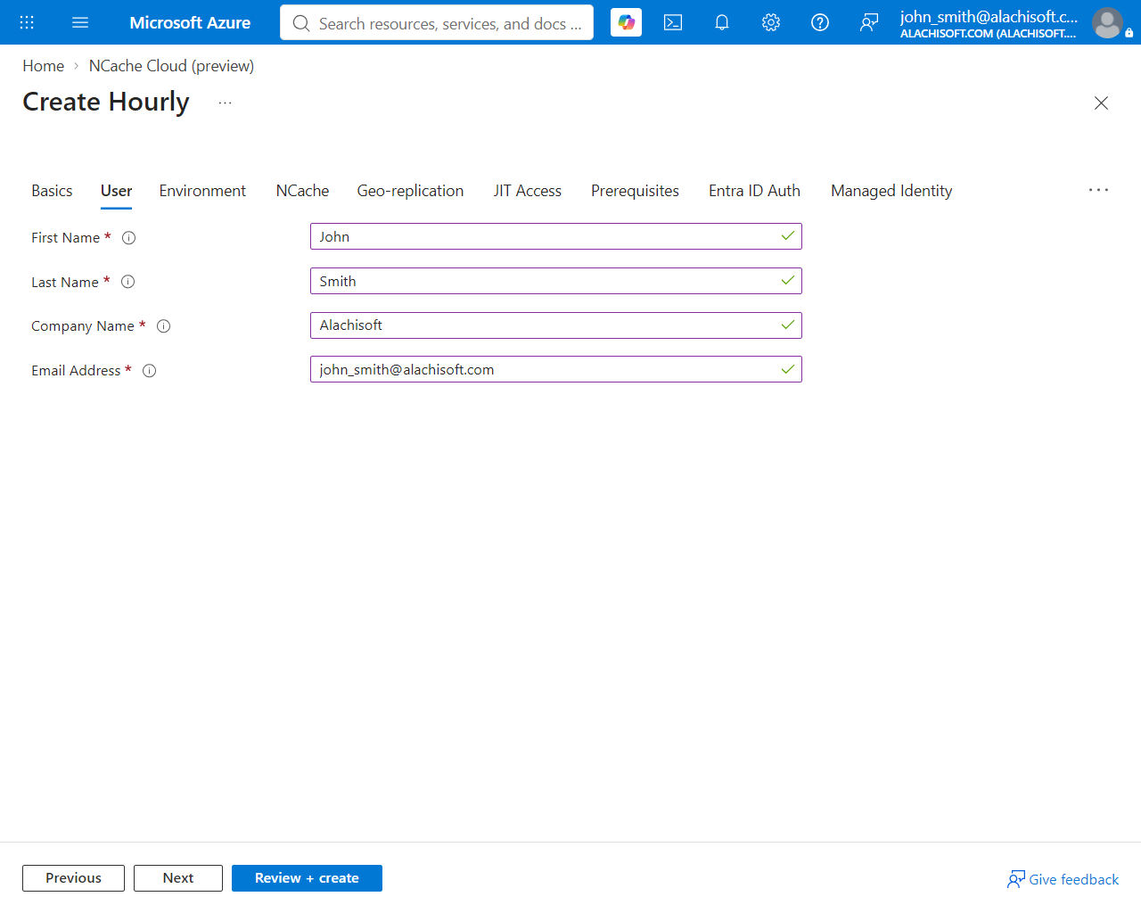 User Form Free Trial