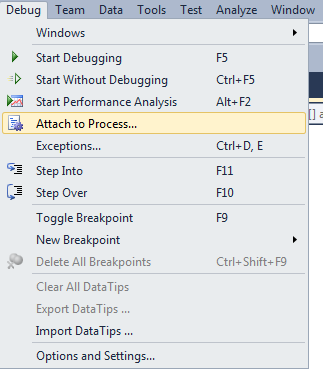 Debug NCache Providers in Visual Studio