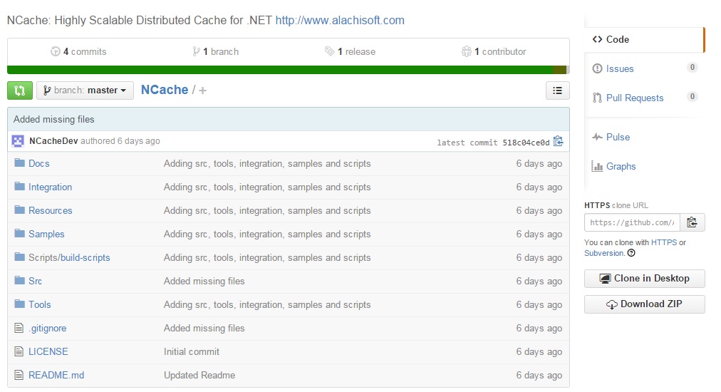 NCache on GitHub