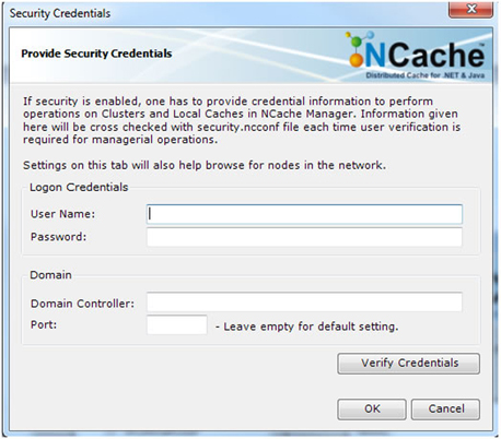 Instrucciones de uso NCache Característica de seguridad