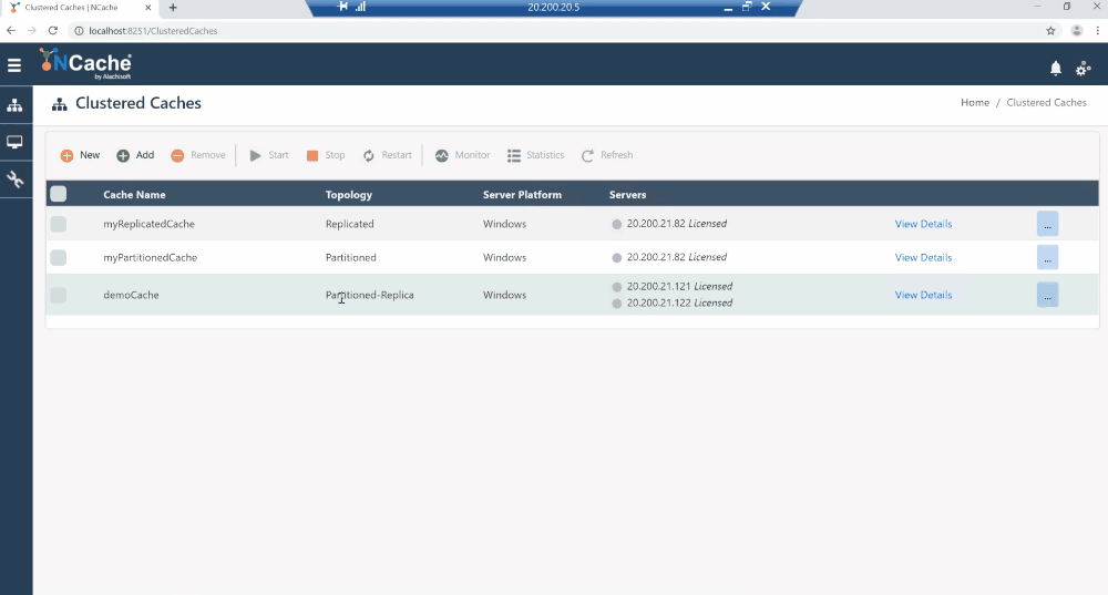 Configure Cache Clients