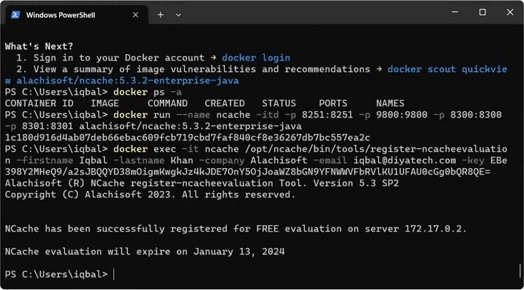 Register a Docker Container