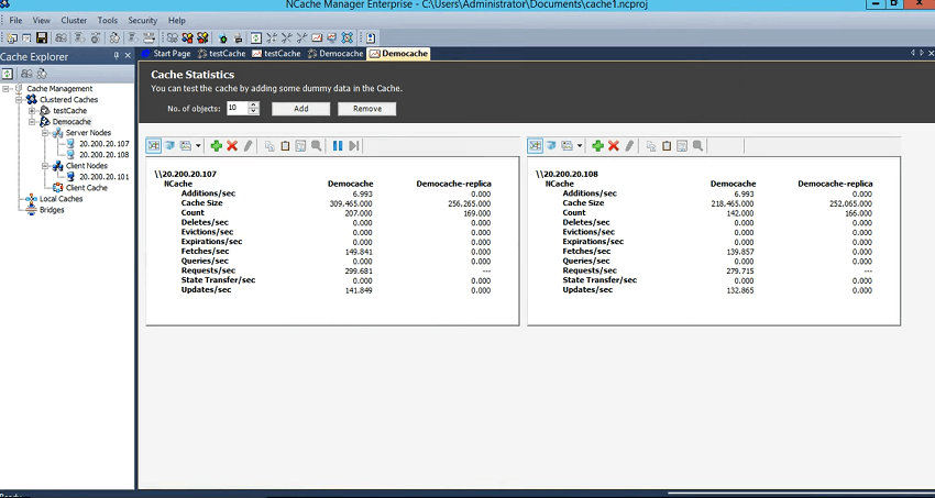 statistiques-cache-exécution