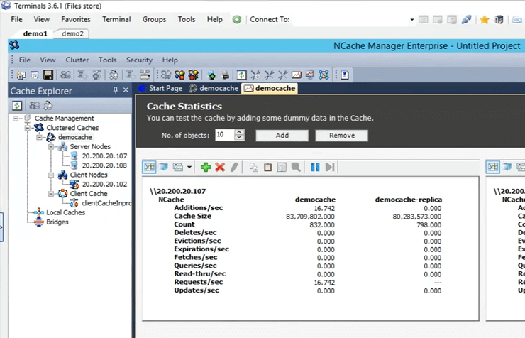 Statistiques du cache