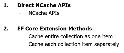 options de mise en cache d'entité efcore